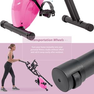 Vélo d'exercice vertical DB Home Use Fitness X-Bike avec résistance réglable sur 16 niveaux, design pliable et écran numérique - Product Image 6