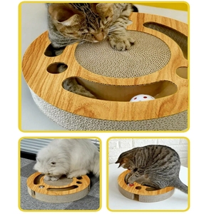 Ronde Kat Scrathcer Speelgoed Krabpalen Board Multi Functionele Grappig Speelgoed Indoor Katten Interactief Speelgoed - Product Image 2