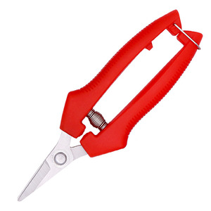 Red Bypass Pruning Shears Stainless Steel Blade For Garden Fruit Tree Bonsai Trimming Right Hand Use - Product Image 3