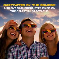 Lunettes d'éclipse solaire certifiées CE et ISO, avec logo personnalisé imprimé sur papier laminé, protection oculaire, lunettes d'éclipse AAS