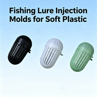 Moule d'injection plastique haute précision sur mesure en acier P20/H13/NAK80 pour leurres de pêche, contenants d'aliments pour poissons, fabrication OEM