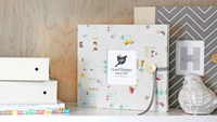 Couverture personnalisée en cuir végétalien lin recettes de famille A4 12x12 pouces Scrapbook Photocard Album Photo 3 classeur à anneaux pour l'école de bureau