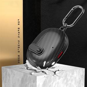 Pour beats <span class=keywords><strong>studio</strong></span> buds + / For beats <span class=keywords><strong>studio</strong></span> buds Étui de protection pour écouteurs en fibre de carbone TPU PC Heavy duty Armor Cover + HOOK - Product Image 3