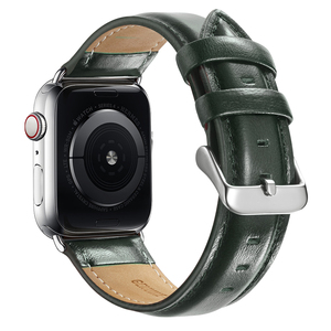 Correa de cuero de vaca de primera capa para <span class=keywords><strong>Apple</strong></span> <span class=keywords><strong>Watch</strong></span>, banda de <span class=keywords><strong>38mm</strong></span>, 40mm, 42mm, 44mm, iWatch 1, 2, 3, <span class=keywords><strong>4</strong></span>, 5, novedad - Product Image 4