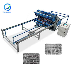 Machine de soudage entièrement automatique pour grillage de clôture en treillis métallique noir renforcé avec barres d'armature en fer de 18 mm OCEAN - Product Image 1