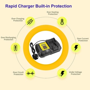 <span class=keywords><strong>Chargeur</strong></span> de batterie <span class=keywords><strong>Dewalt</strong></span> de remplacement <span class=keywords><strong>DCB118</strong></span> compatible avec les batteries lithium-ion 12V/20V/60V MAX DCB200 DCB120 DCB609 DCB606 - Product Image 5
