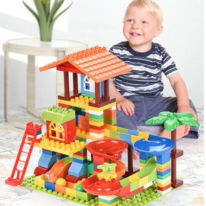 Blok Bangunan Besar DIY Balap Marmer Blok Besar Blok Blok Perosotan Funnel Mainan Bata Besar Diy untuk Hadiah Anak-anak 178 Buah - Product Image 4