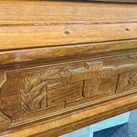 Ataúd de Madera Europeo con Certificación FSC, Fábrica de Origen Shandong, Materiales y Colores Personalizables, Ataúd Funerario de Alta Gama SDD Tmallwood