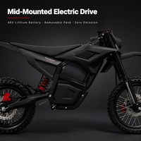 Motocicleta Eléctrica Todoterreno de 2600W de Alta Potencia, 48V 20Ah con Batería Extraíble, para Jóvenes, Ideal para Paseos por Senderos