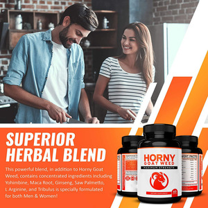 Oem Natuurlijke Geile Geit Wiet En Maca Wortel Mannelijke Verbetering Capsules Kruidensupplementen Voor Volwassen Hormoonboosting - Product Image 3