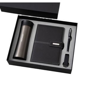 Set de Oficina Definitivo con Libreta, Vaso Térmico, Bolígrafo y Llavero en Estuche de Cuero Premium - Product Image 4