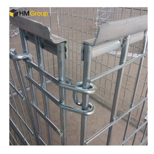 Cages de stockage en acier à mailles métalliques empilables personnalisées pour le transport en entrepôt à haute résistance - Product Image 5