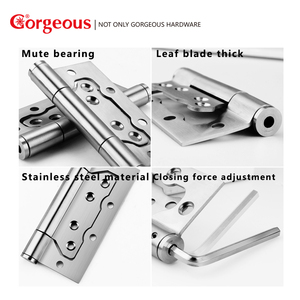 Cerniera per Cancello Regolabile da 4 Pollici con Chiusura Automatica, Cerniera <span class=keywords><strong>a</strong></span> Farfalla in Acciaio Inox con <span class=keywords><strong>Molla</strong></span> - Product Image 6