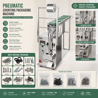 Machine d'emballage multi-matériaux à alimentation manuelle avec convoyeur, pesage et comptage, double mode, pour pièces de quincaillerie et vis