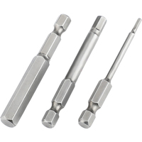 Embouts de tournevis hexagonaux magnétiques en acier allié S2, jeu d'embouts Allen pour perceuses pneumatiques, accessoires d'outils électriques OEM