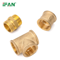 Matériaux en laiton de qualité supérieure IFAN 1/2 "2" raccords en laiton forgé pour tuyaux de chauffage de sol