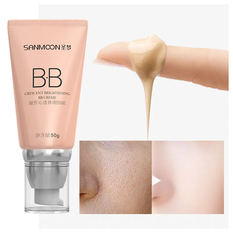 Usine Mat Visage Bb Crème Fond de Teint Maquillage Visage Naturel Avec Mon Logo Bb Crème