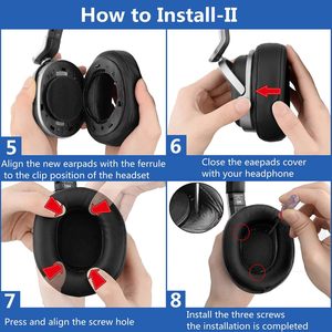 แผ่นรองหูฟัง <span class=keywords><strong>MDR</strong></span>-HW700 สำหรับเปลี่ยน ใช้ได้กับ <span class=keywords><strong>Sony</strong></span> <span class=keywords><strong>MDR</strong></span> HW700 HW700DS - Product Image 5