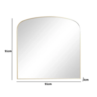 Miroir de salle de bain mural moderne sans cadre, à coins arrondis, avec éclairage LED, interrupteur tactile, design résistant à l'eau, directement de l'usine