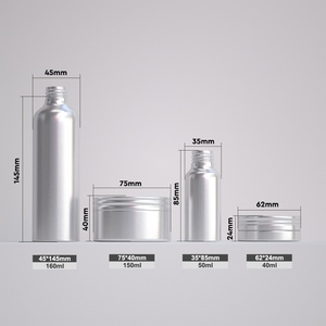 Aluminum Cosmetic <b>Bottle</b> for Shampoo with Pump 150ml Refillable Eco-Friendly Packaging OEM Custom Logo - Product Image 2