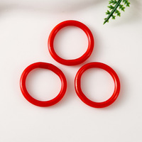 Bague en silicone multicolore de style européen et américain avec feuille d'or Ensemble de bagues incurvées pour femmes pour la fête