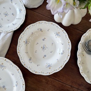 Juego de Vajilla de Cerámica Vintage Hecho a Mano Lelyi French Margarite Blue, Incluye Plato, Taza de Café, Plato para Postre y Platos para la Cena - Product Image 6