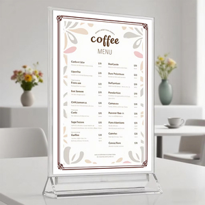 Porte-Menu et Porte-Notes en Acrylique Transparent A4 A5 de 2 mm d'Épaisseur pour Restaurants, Hôtels, Bureaux et Bars – Présentoirs de Table - Product Image 6