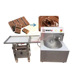 Spray Continuous Pour Cover 5kg Mould 15kg Mini Tempereuse a Chocolat Melt Chocolate Temper Machine