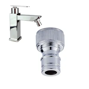 Water Faucet Aerator Adapter Connect Female Thread 55/64"-27T Dishwasher Faucet Adapter Washing Machine Snap Adapter