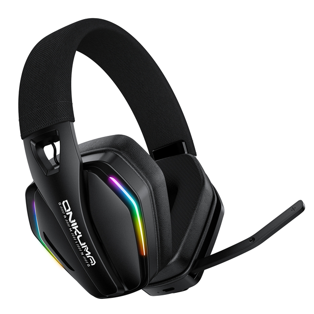 ONIKUMA GT826 Gaming Headset RGB Gamer Headphone BT V5.4 Over Ear Professional 2.4GHz Game Headset Onikuma