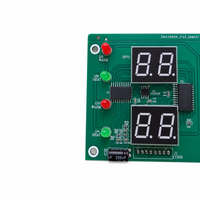 Carte de contrôle numérique à double LED pour thermostat et minuterie avec boutons et voyants lumineux pour équipement de chauffage industriel