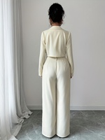 Droma - Grande réduction - Costume élégant pour femmes de bureau - Impression de logo de haute qualité - Ensemble 2 pièces - Coupe ajustée