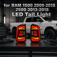 Feux arrière à LED à défilement séquentiel Nafu Auto avec lentille rouge fumée pour Dodge RAM1500 RAM2500 Pickup – Kit de remplacement de feux arrière