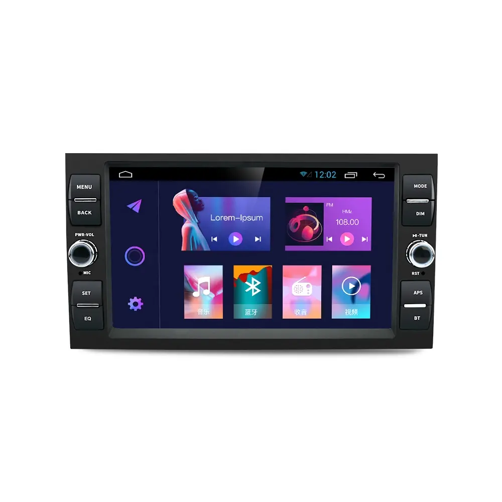Pemutar Multimedia Radio mobil Android, 8 inci Stereo Radio mobil untuk Ford Focus 2 Kuga Fiesta Mondeo 4 c-max navigasi Carplay BT GPS WIFI