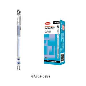 BEIFA GA802 0.5mm Needle Tip Plug In Type High Capacity Quick Dry Ink Pens For Smooth Writing Extra Fine Point Gel Ink Pen
