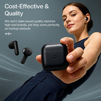 Audífonos Inalámbricos REMAX TWS-25, Larga Duración de Batería, Bluetooth 6.0, Semi Intraaurales, Control por Aplicación, 4 Micrófonos, Bajos Potentes