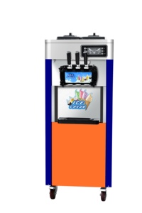 Hot-bán thương mại Tabletop mềm máy làm kem chất lượng cao <span class=keywords><strong>3</strong></span>-hương vị máy làm kem với màu sắc khác nhau - Product Image 5