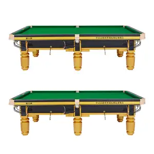 Mesa de bilhar dobrável para jogos de sinuca, mesa de bilhar interna de 7FT 84 "sem necessidade de montagem na cor verde TP-8410