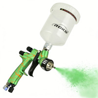 Pistola de Pulverización de Aluminio ROKO 6000 Ultra Profesional de 1.3 mm con Alimentación por Gravedad, Ancho de Patrón de 300 mm, Pistola de Pintura Automotriz para Reparación de Automóviles