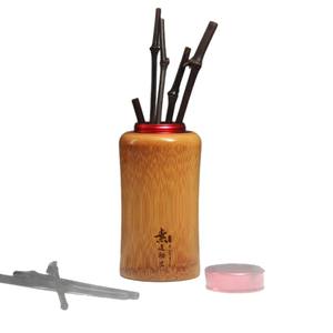 Caja de Regalo de Té de Bambú Ecológica con Diseño Floral Tradicional, Tubo de Té Grande Hecho a Mano, Almacenamiento Sellado para Té de Roca - Product Image 5