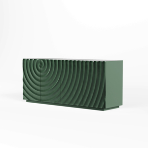 Phòng khách 59 "màu xanh lá cây giọng 4 cửa giữa thế kỷ hiện đại đựng thức ăn gỗ phương tiện truyền thông <span class=keywords><strong>sideboard</strong></span> Tự Chọn tủ cho phòng ăn - Product Image 5