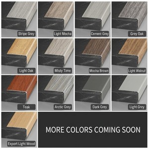 Profilé d'angle en L en alliage d'aluminium à grain <span class=keywords><strong>de</strong></span> bois, profilé <span class=keywords><strong>de</strong></span> finition pour sol en bois à angle droit, <span class=keywords><strong>bande</strong></span> <span class=keywords><strong>de</strong></span> recouvrement <span class=keywords><strong>de</strong></span> carrelage pour seuil - Product Image 5