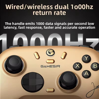 Control de Juego Inalámbrico GameSir Nova 2 Lite con Botones Traseros y Palanca Hall para PC, Switch, Android, iOS, Edición Campeón Dorada para Niños