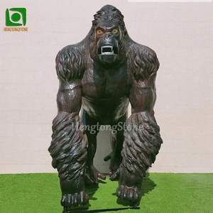 Statua di Gorilla in Resina Grande per Decorazione Esterna, Gorilla in Fibra di Vetro - Product Image 2
