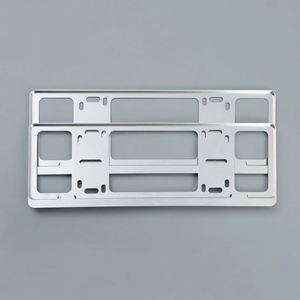 Cadre de plaque d'immatriculation en alliage d'aluminium avec vis antivol, support de plaque d'immatriculation intégral pour voiture personnalisée - Product Image 4