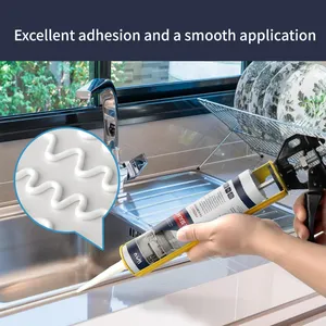 High Performance Transparent Waterproof Neutral Anti-Mould Kitchen Sanitary Bathroom Silicone Sealant