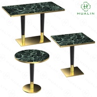 HUALIN-Table de restaurant en marbre moderne et simple, table de salle à manger robuste et durable pour restaurant, café et hôtel