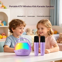 Système de karaoké pour enfants certifié ROHS, microphone tout-en-un pour haut-parleur portable ABS P9 de 5,3 8 pouces