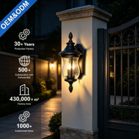 Lampes murales extérieures carrées en aluminium LED, étanches IP44, antirouille, noires, lumière du jour 5000K, angle de faisceau 20°, garantie 3 ans, modernes