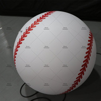 Ballon de plage gonflable en PVC pour décoration extérieure, modèle sportif sur le thème du baseball, pour la publicité